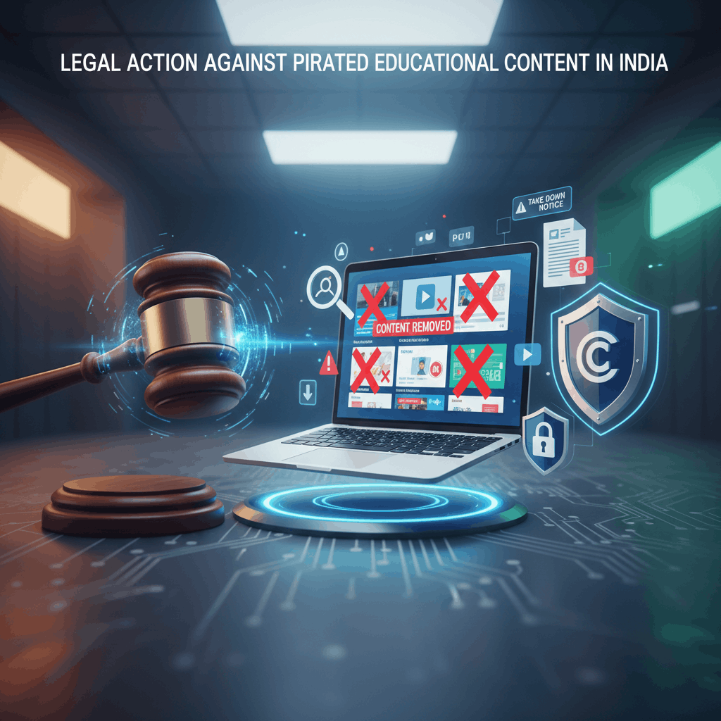 Legal Action Against Pirated Educational Content in India