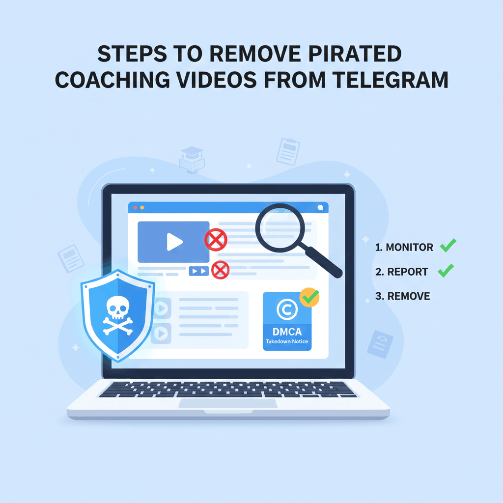 Steps to Remove Pirated Coaching Videos from Telegram